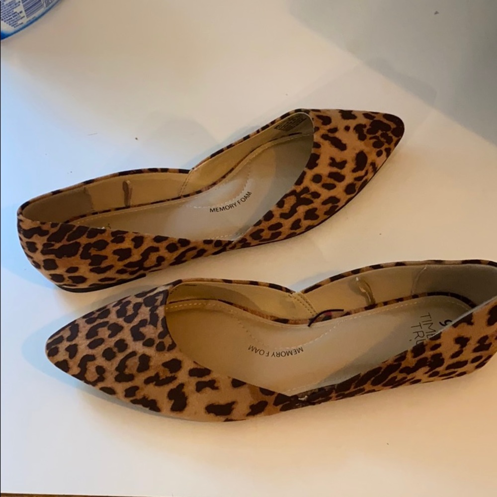 Cheetah print flats
